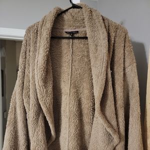 Ladies teddy bear open front cardigan, size L